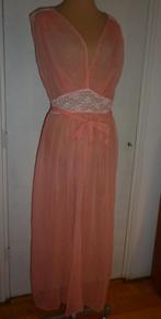 voile nachthemd (vintage) maat : 44, Verzenden, Oranje, Nachtkleding
