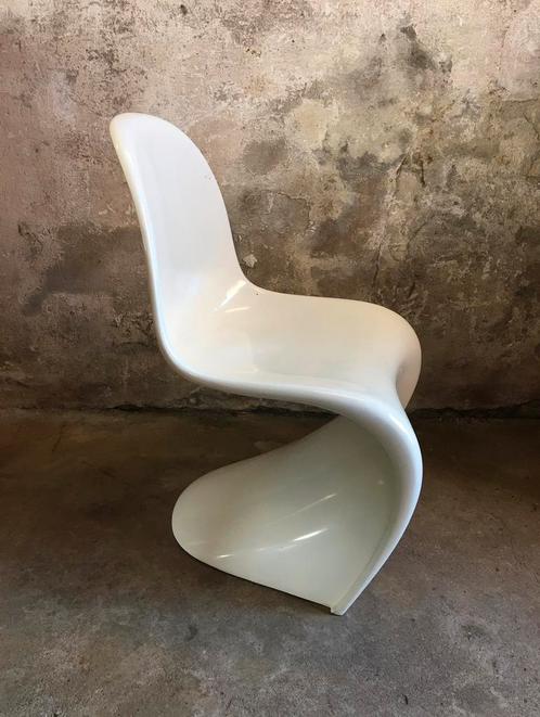 Panton design stoel van Herman Miller , jaren 60, Huis en Inrichting, Stoelen, Gebruikt, Eén, Kunststof, Wit, Ophalen of Verzenden