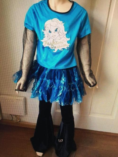 Verkleedkleren: Disco, dans set, Foute Party maat 164, Kinderen en Baby's, Carnavalskleding en Verkleedspullen, Nieuw, Meisje