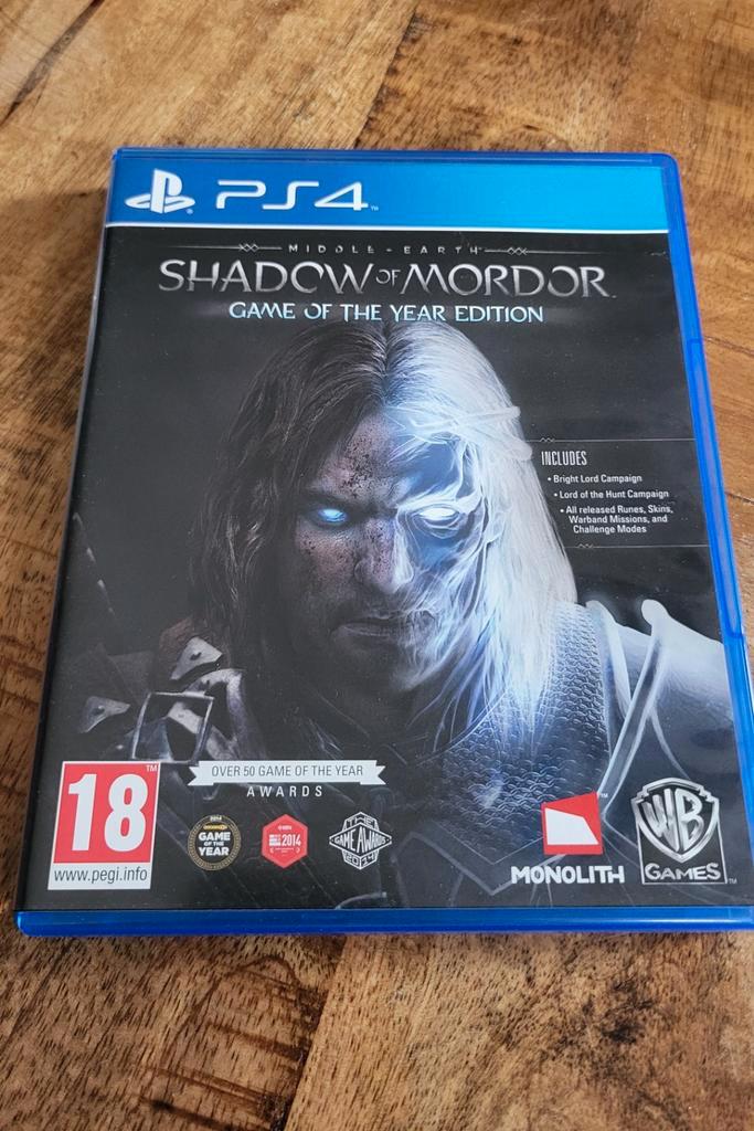 Shadow of Mordor GOTY - PS4, Spelcomputers en Games, Games | Sony PlayStation 4, Zo goed als nieuw, Avontuur en Actie, 1 speler