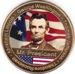 ABRAHAM LINCOLN - GEORGE WASHINGTON - THOMAS JEFFERSSON, Postzegels en Munten, Verzenden, Overige materialen