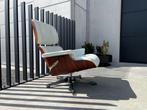 Vitra Eames lounge chair, wit, palissander, Verzenden, Zo goed als nieuw, Metaal, Design