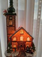 Kerst huisje / kerk met verlichting, Ophalen of Verzenden, Zo goed als nieuw
