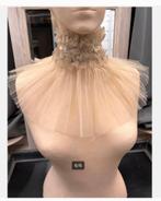 Opstaande antieke Tule Kanten Kraag, Ophalen of Verzenden