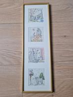 Borduurwerk in goudkleurige paspartout lijstje, Huis en Inrichting, Woonaccessoires | Overige, Ophalen of Verzenden, Zo goed als nieuw