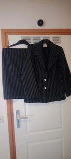 Blazer en rok zwart met krijtstreep, Kleding | Dames, Carnavalskleding en Feestkleding, Carnaval, Maat 42/44 (L), Ophalen of Verzenden