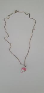 Kettinghanger hanger dolfijn roze, Ophalen of Verzenden, Zo goed als nieuw, Zilver, Overige materialen