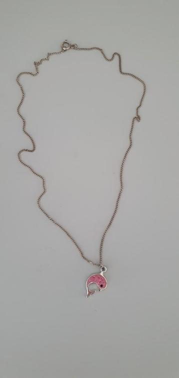 Kettinghanger hanger dolfijn roze beschikbaar voor biedingen