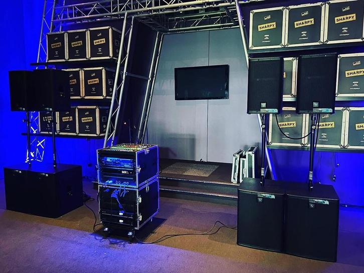 Electrovoice ELX Set met Dynacord Versterkers, Audio, Tv en Foto, Versterkers en Receivers, Gebruikt, Overige systemen, 120 watt of meer