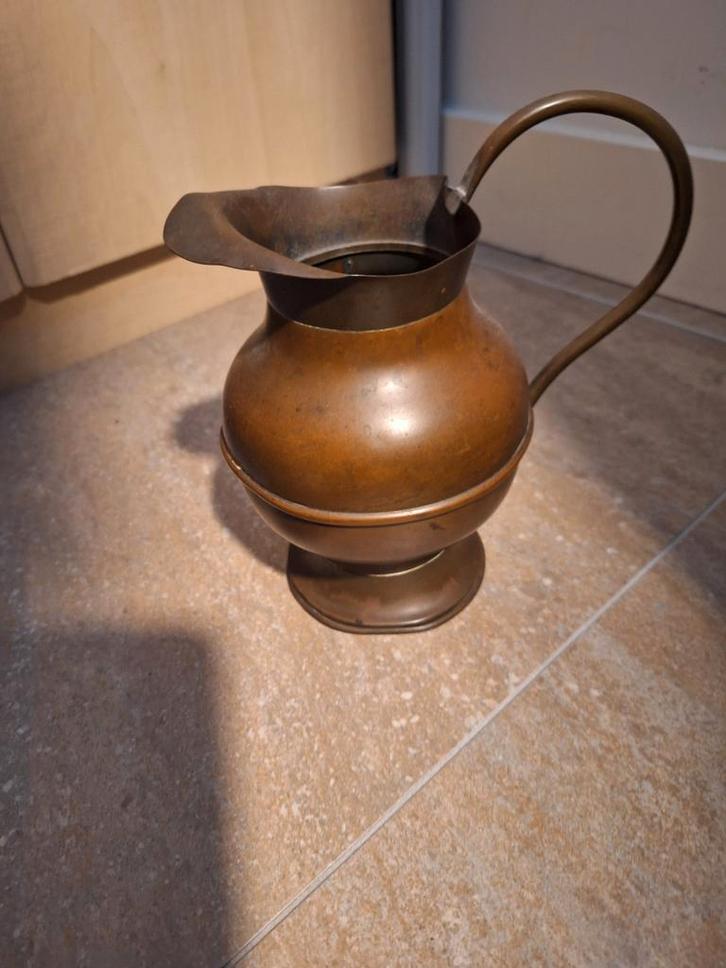 Antieke Koperen Waterkan / Messing Accent, Antiek en Kunst, Antiek | Koper en Brons, Ophalen of Verzenden