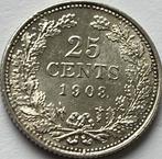 Zilveren kwartje 1903 topkwaliteit!, Postzegels en Munten, Munten | Nederland, Zilver, 25 cent, Ophalen of Verzenden, Koningin Wilhelmina