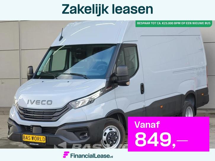 Iveco Daily 35C21 3.0L Automaat 210PK L2H2 Dubbellucht 2025-, Auto's, Bestelauto's, Bedrijf, Lease, Financial lease, Achteruitrijcamera