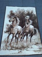 Deken met afbeelding van paarden, Ophalen of Verzenden