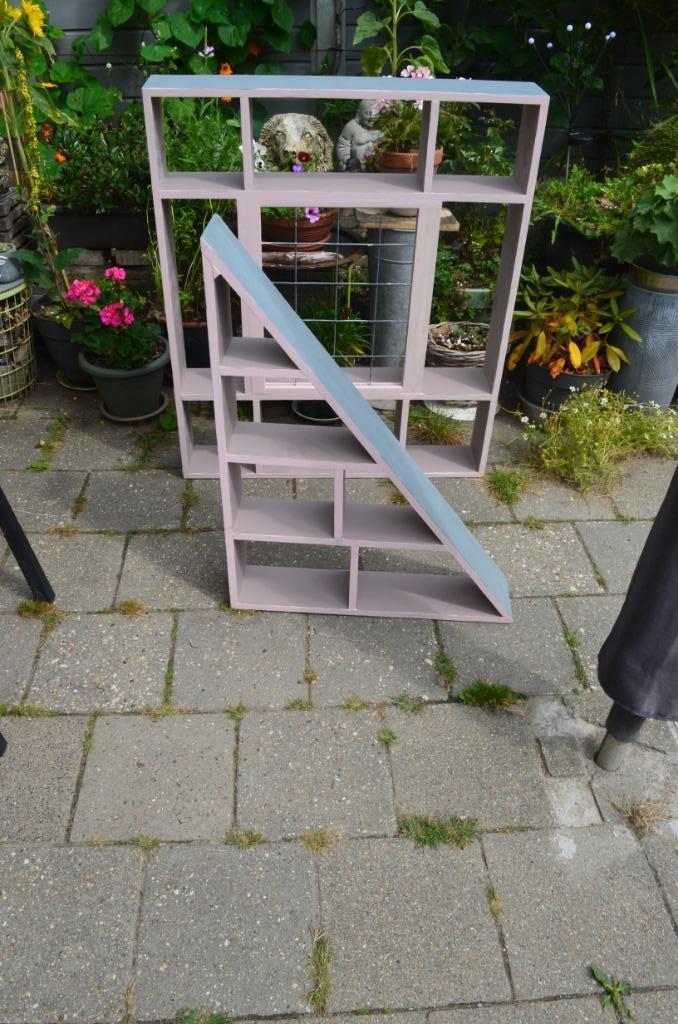 vitrine rek, Huis en Inrichting, Woonaccessoires | Cd- en Dvd-rekken, Cd's, 25 tot 75 discs, Hout, Ophalen of Verzenden