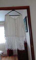 Mooie blouse met kant, maat 42/44, Ophalen of Verzenden, Gedragen, Maat 42/44 (L), Wit