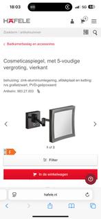 Häfele Cosmeticaspiegel 5x Vergroting - Nieuw!, Minder dan 50 cm, Vierkant, Nieuw, Ophalen of Verzenden