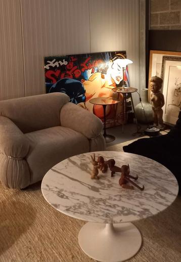 Mid-century fauteuils takahama tulipe scarpa  sheepskin  beschikbaar voor biedingen