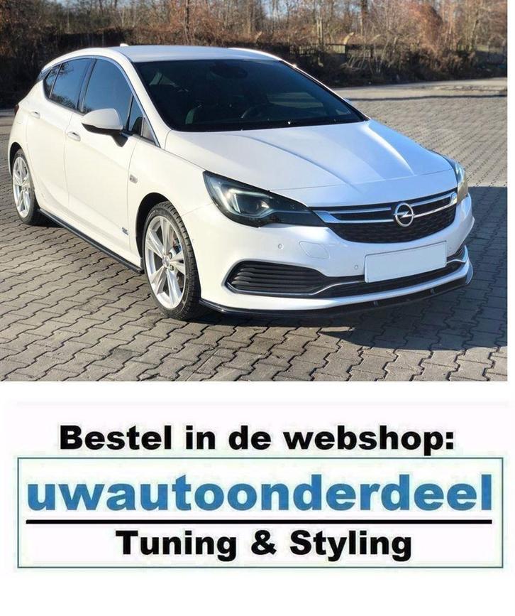 Maxton Spoiler Lip Splitter Voor Opel Astra K Opc Line, Auto diversen, Tuning en Styling, Verzenden