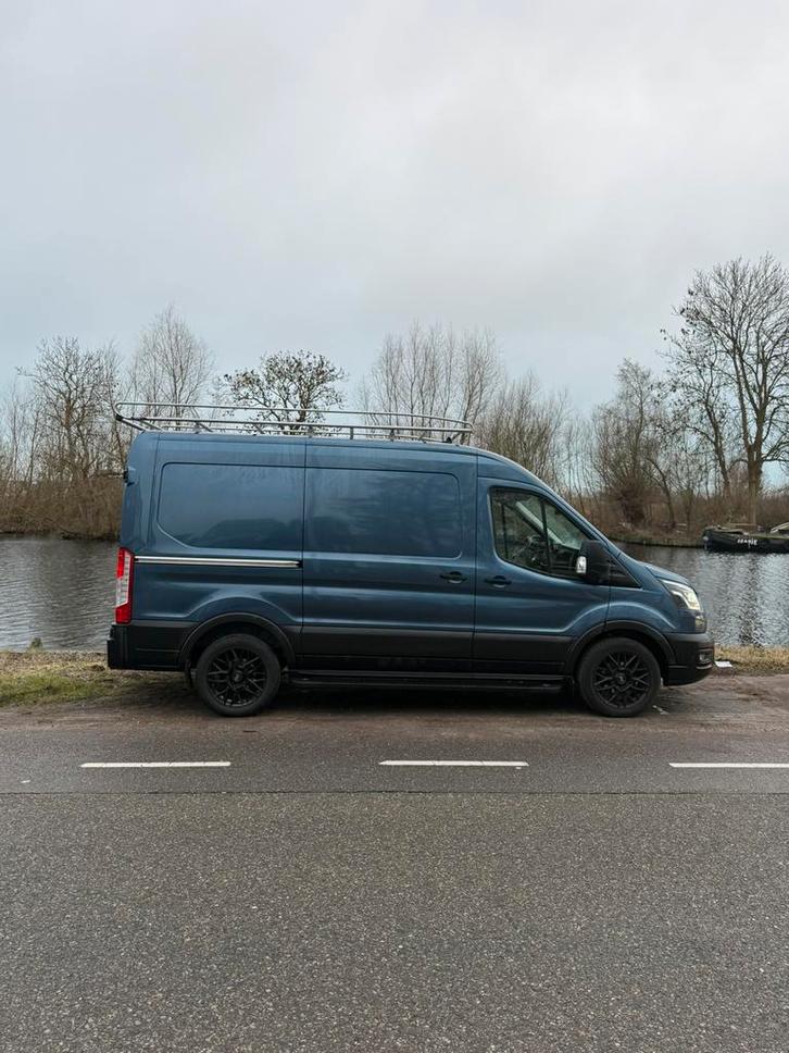 Ford Transit L2h2 Automaat 2x schuifdeur, Auto's, Bestelauto's, Particulier, Achteruitrijcamera, Airbags, Airconditioning, Android Auto