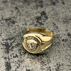 14 karaat gouden ring heren versace model, Sieraden, Tassen en Uiterlijk, Ringen, 20 of groter, Heer, Ophalen of Verzenden, Zo goed als nieuw