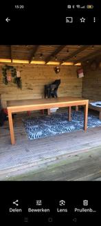 Grenen eettafel, Tuin en Terras, Tuintafels, Ophalen of Verzenden, Gebruikt, Rechthoekig, Hout