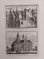445-446 / Slot Ter Lips en Huis ter Horst  Voorschoten, Antiek en Kunst, Kunst | Etsen en Gravures, Ophalen of Verzenden