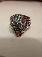 Zilveren Venom Spider-Man ring, Sieraden, Tassen en Uiterlijk, Ringen, Ophalen of Verzenden, Zo goed als nieuw, 20 of groter, Zilver