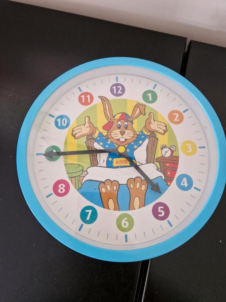 Koos konijn roompot klok sinterklaas sintkado kerst, Kinderen en Baby's, Kinderkamer | Inrichting en Decoratie, Nieuw, Klok, Ophalen of Verzenden