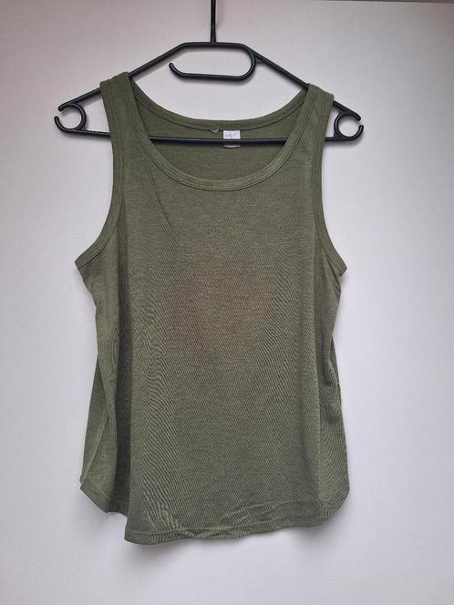 Mouwloos groene top H&M - maat XS 34, Kleding | Dames, Tops, Gedragen, Maat 34 (XS) of kleiner, Groen, Zonder mouw, Ophalen of Verzenden
