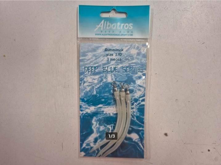 5x Albatros Gummimak 1/0, Watersport en Boten, Hengelsport | Zeevissen, Nieuw, Overige typen, Ophalen of Verzenden