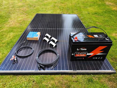 Victron smart off-grid set + Lifepo4 accu en 320watt Paneel, Caravans en Kamperen, Camper-accessoires, Nieuw, Ophalen