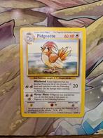 Pidgeotto 22/102 Base Set 1999 Wotc, Ophalen of Verzenden, Zo goed als nieuw, Losse kaart