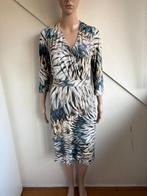Anna van Toor jurk maat L print zwart wit blauw geel, Overige kleuren, Anna van Toor, Maat 42/44 (L), Ophalen of Verzenden