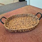 Ovale rieten mand met handvatten dienblad, Mand, Nieuw, Ophalen of Verzenden, Riet