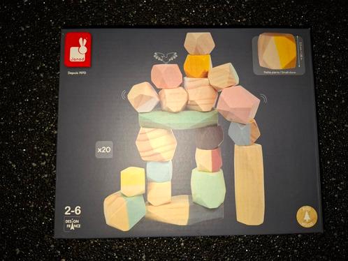 NIEUW Merk Janod stapelstenen hout speelgoed., Kinderen en Baby's, Speelgoed | Houten speelgoed, Nieuw, Overige typen, Ophalen of Verzenden