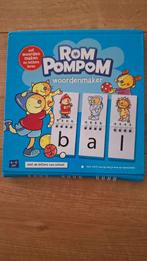Rompompom Woordenmaker - Leerzaam Spel, Ophalen of Verzenden, Zo goed als nieuw, Uitklap-, Voel- of Ontdekboek, 3 tot 4 jaar