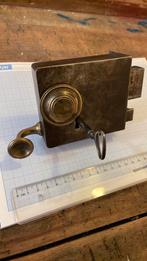 Breveté SGDG. Prachtig Frans antiek Oplegslot. Voordeurslot, Antiek en Kunst, Ophalen of Verzenden