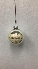 Vintage Kerstbal met tekst, Diversen, Kerst, Ophalen of Verzenden, Zo goed als nieuw