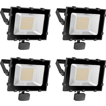 4 stuks led stralers 100w met sensor nieuw beschikbaar voor biedingen