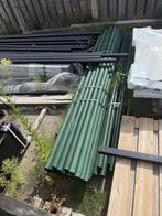 Hekwerk buizen, groen, Tuin en Terras, Tuinhekken en Hekwerk, Ophalen, Gebruikt, IJzer, Gaashekwerk