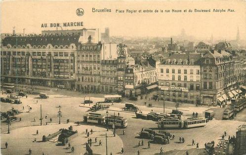 (381-240-035) Bruxelles Place Rogier, Verzamelen, Ansichtkaarten | Buitenland, Duitsland, Verzenden