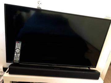 TV Salora met soundbar beschikbaar voor biedingen