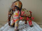 Beeld olifant India vintage Rajasthani olifant India 23cm, Antiek en Kunst, Ophalen of Verzenden