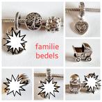 ZILVEREN PANDORA FAMILY BEDELS, Sieraden, Tassen en Uiterlijk, Bedels, Ophalen, Pandora, Zo goed als nieuw, Zilver