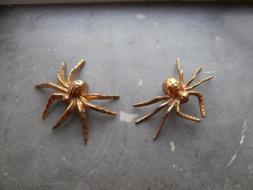 Vintage spinnen van geel koper!, Antiek en Kunst, Curiosa en Brocante, Ophalen of Verzenden