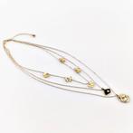Drielaagse Ketting Dames Stalen Goud kleur Drie Kabelketting, Sieraden, Tassen en Uiterlijk, Overige materialen, Verstelbaar, Birgitta-Gracht 33, 6465 EL Kerkrade, Nederland