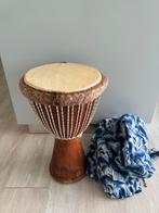 Afrikaanse Djembé trommel inclusief beschermhoes, Muziek en Instrumenten, Percussie, Ophalen, Zo goed als nieuw, Trommel