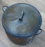 Antieke Koperen Ketel met Deksel, Antiek en Kunst, Ophalen of Verzenden