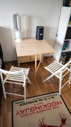 Ikea Norden Klaptafel met klapstoelen, Huis en Inrichting, Ophalen, 100 tot 150 cm, 50 tot 100 cm, Zo goed als nieuw