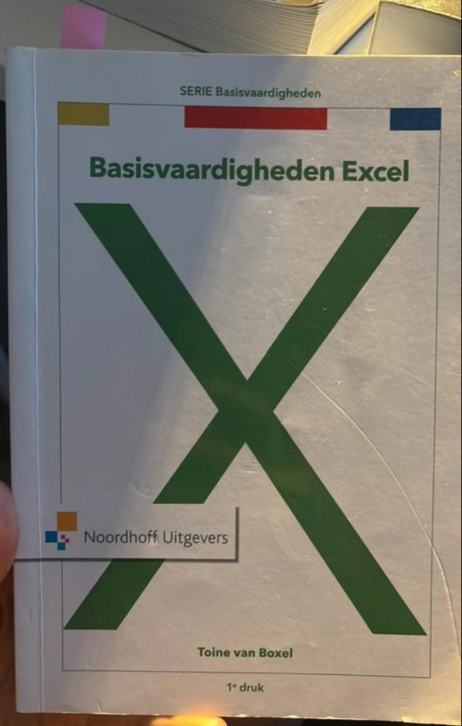 Basisvaardigheden Excel - Noordhoff Uitgevers, Boeken, Informatica en Computer, Zo goed als nieuw, Software, Ophalen of Verzenden